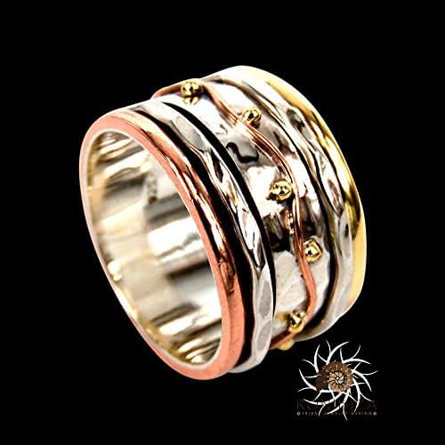 Spinner Ring Meditation Ring Anti Stress Ring Three