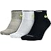 Nike Dri-FIT Cushion Quarter Athletic Socks 3-Pack, Grey Heather/Black/White, Mens Large Size 8-12