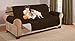 Elaine Karen Deluxe Reversible Extra Wide Sofa Furniture Protector, Coffee/Tan 80