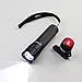 Sunspeed Waterproof USB Rechargeable LED Bike Light Set - LED Bright Headlight for Front and 1 Free USB Rechargeable Tail Light - 1 USB Rechargeable Battery Included - No-hassle Replacement Guarantee