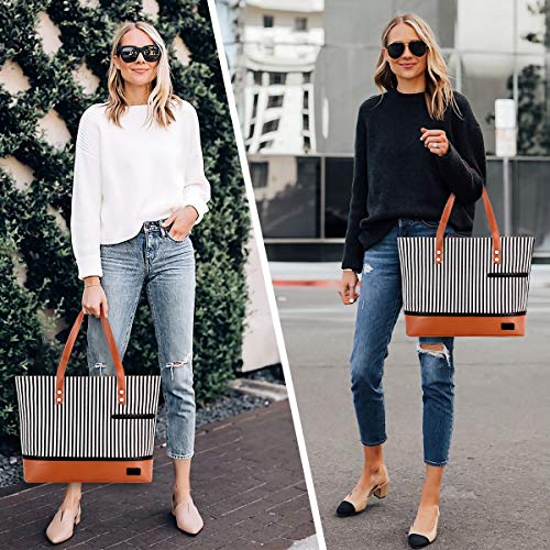 Ripley - BOLSA DE MANO PARA ORDENADOR PORTÁTIL GRANDE DE LONA PARA MUJER  IMPERMEABLE MODA MUJER TRABAJO BOLSA DE MANO