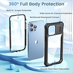 Ruky for iPhone 13 Pro Max Phone Case with Slide