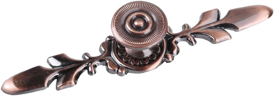 Set of 4 Vintage Pull Handle Door Knobs Back Plate for Home Furniture Drawers Cabinets Wardrobes Cupboard Cabinet with Screw Rot Bronze
