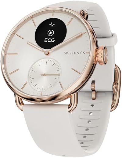 Withings ScanWatch 2 Hybrid Smartwatch ECG SPO2 Temp Sleep 35 Day Battery iOS