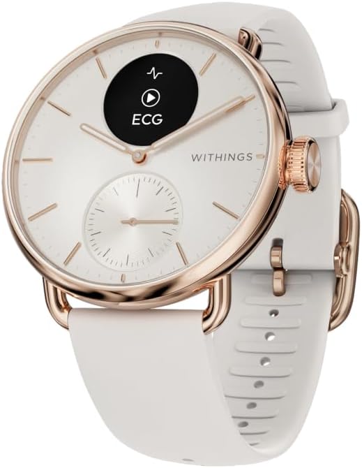 Withings ScanWatch 2 Hybrid Smartwatch ECG SPO2 Temp Sleep 35 Day Battery iOS