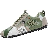 Men's Retro Style mesh Permeable Sneakers - Casual Design Non-Slip Soles - Spring/Summer/Fall