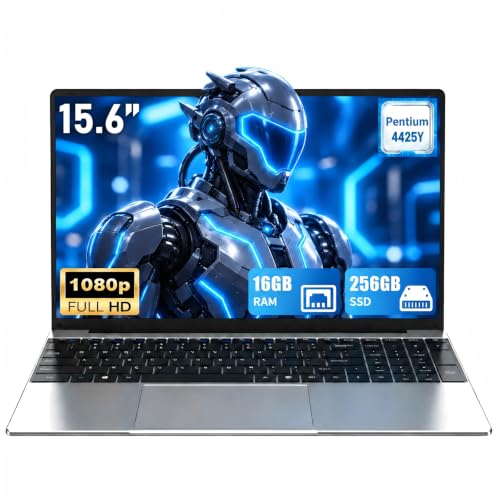 MITUNTUN Computer portatile da 15,6", 4425Y, 16GB RAM, 256GB SSD, FHD