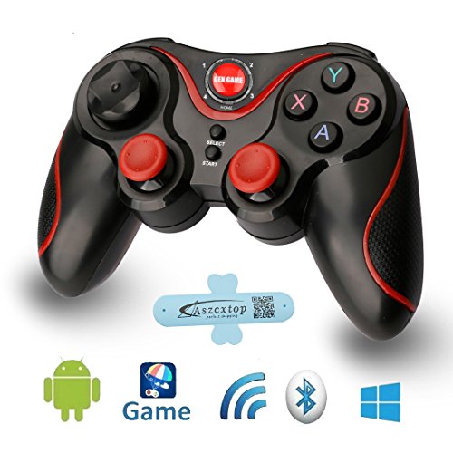 A-szcxtop S3 Bluetooth Gamepad Wire Wireless Rechargeable Game Controller Support for Smart Phone,Pad,TV,TV Box with Android Platform 3.2 and Above A-szcxtop S3 Bluetooth Gamepad Wire Wireless Rechargeable Game Controller Support for Smart Phone,Pad,TV,TV Box with Android Platform 3.2 and Above