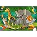 Kid’s Room Nursery Photo Wallpaper – Jungle Animals – Picture Decoration Zoo Wildlife Rainforest Nature Safari Adventure Lion Image Decor Wall Mural (82.7x55.1in - 210x140cm)