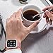 ALNBO Compatible 42mm Watch Band Stainless Steel Mesh Magnetic Replacement Wrist Band with Metal Protective Case for iWatch Series 3 Series 2 Series 1 Rose Gold
