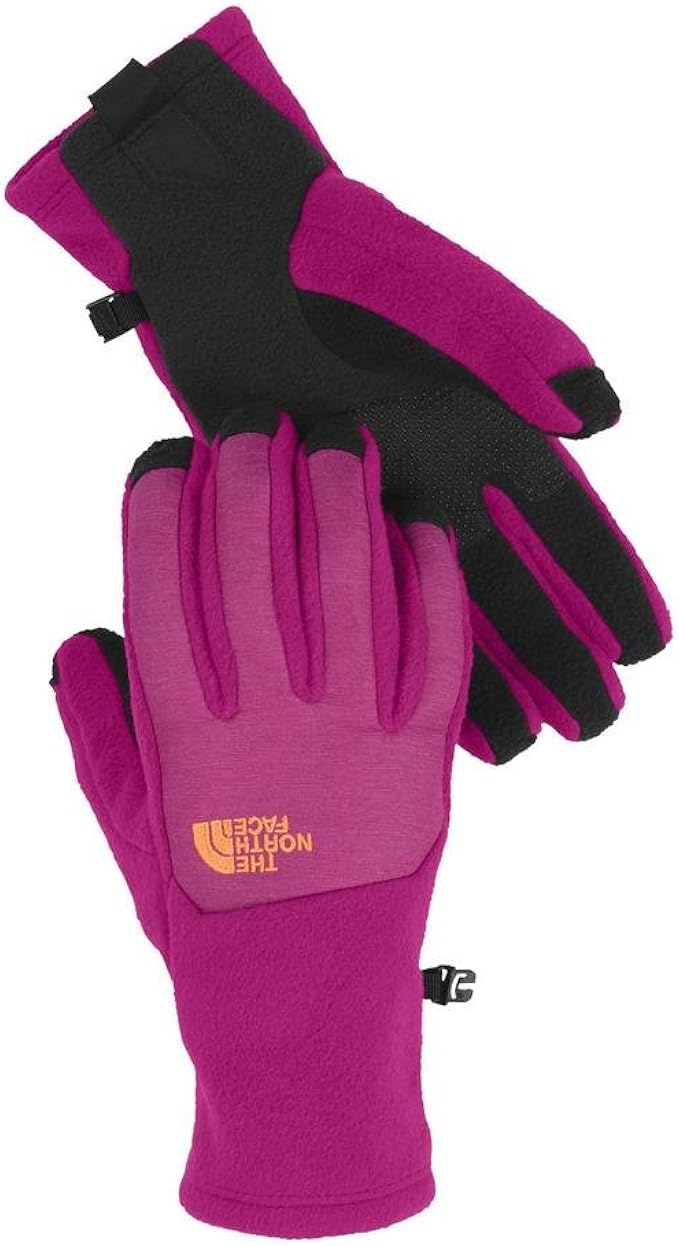 pink north face gloves