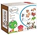 Aliris 10 Farm Animals - 5 Fences - Family Pets Figures for Toddler - Compatible with Leading Brand Building Bricks