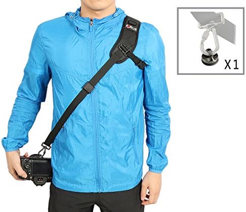 WITHLIN Professional Photography Set - Sport Shoulder Strap with Safety Tether Mounting Plate for Camera SLR DSLR (Canon Nikon Sony Olympus Pentax,etc)