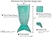 PixieCrush Mermaid Tail Blanket for Teenagers/Adults & Kids Thick, Plush Super Comfy Fleece Snuggle Blanket with Double Stitching, Keep Feet Warm (Large, Shiny Green)