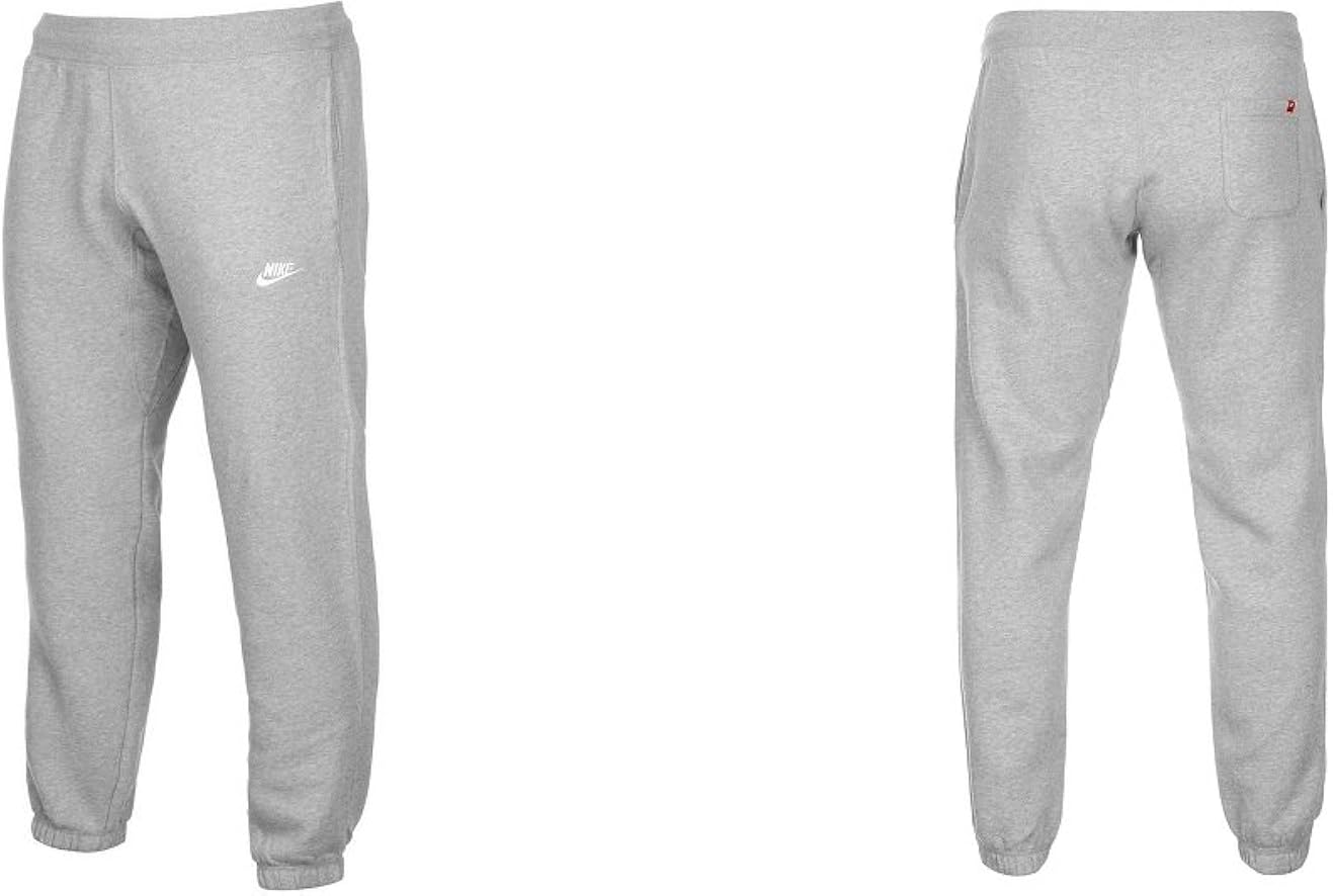 nike foundation cuffed fleece joggers grey