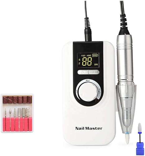 Amazon Co Jp rpmポータブル電気ストレージサンダーコンパクトefileハンドピースプロフェッショナルマニキュアペディキュア ネイルファイルドリルキットアクリル ジェルネイル ホームサロン用 ホーム キッチン