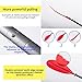 Overmont Kayak Paddle 90.5in/230cm Heavy Duty Aluminum Alloy Lightweight Boating Oar for Inflatable Kayaks with Paddle Leash (Red, 90.5‘’)