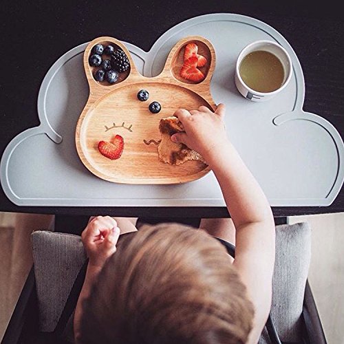 Kids Placemat Eating On the Cloud, Silicone Placemat For Kids