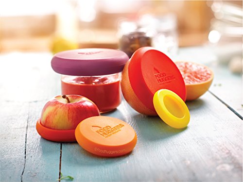 Food Huggers Set of 5 Reusable Silicone Food Savers (Autumn Harvest) - Patented Product - //coolthings.us