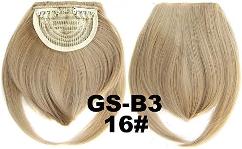Art of Love False Bang Neat Full Fringe Hairpiece Clip in Hair Extensions Bangs (16#)