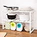 Adjustable & Expandable Under Sink 2-Tier Storage Shelf