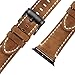 iStrap Watch Strap 38mm 42mm 40mm 44mm Genuine Leather Band Seamlessly Adapter Replacement for Apple Watch Sport Edition Series 1 2 3 Series 4