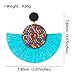 12 Pairs Statement Tassel Earrings Fringe Dangle Earrings Handmade Bohemian Statement Earrings for Women Girls Daily Party