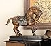 Benzara Polystone Tang Horse Unique Table Accent Animal Statue