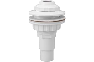 Brrnoo Complete Return Jet Fitting, 1.5 Inch Leakproof PVC Above Ground Pool Replacement with Full Connection Accessories