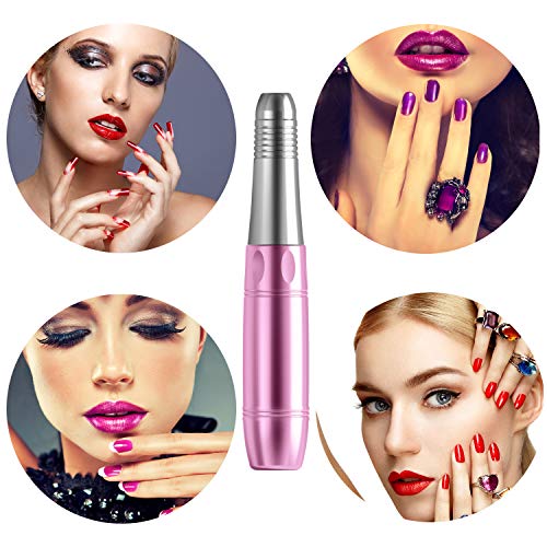 Electric Nail Drills for Acrylic Nails,Efile Nail Drill Kit,Portable Gel Nail File Machine,Professional Manicure Nail Drill Set 20000rpm Pedicure Polishing Shape Tools