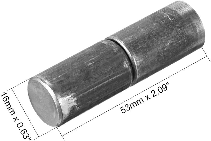 sourcing map Home Gate Door Window Part Male to Female Steel Hinge Pin 53mmx15mm 10 Sets, 53mm x 15mm,10 pcs - Image 3