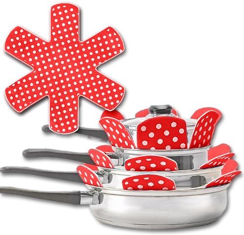 LAMINET Pan Protectors - 3 Pack - RED