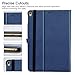 ZtotopCases for iPad Air 3rd Generation 2019/iPad Pro 10.5 Inch 2017, Premium PU Leather Business Folding Stand Folio Cover with Auto Wake/Sleep, Multiple Viewing Angles for iPad Air 3 Gen, Navy Blue