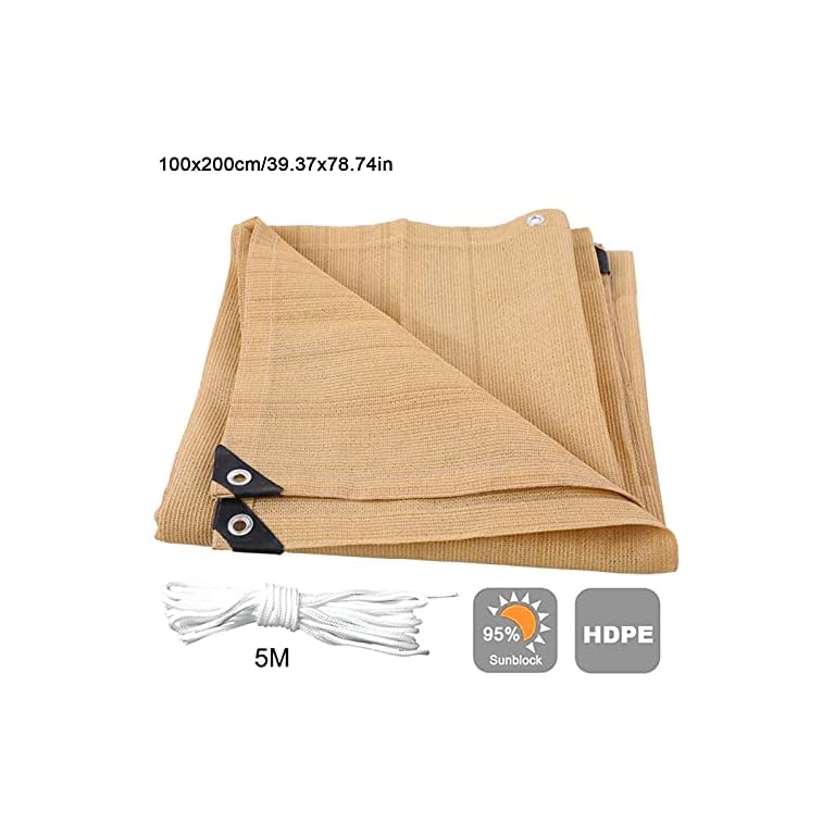 Sursflog Toldo de 1 x 2 m, tela de tela para sombra, cubierta