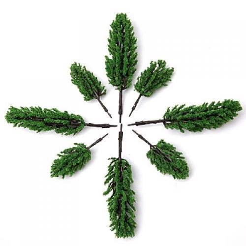SODIAL(R) Model Pine Tree Train Set Scenery Landscape HO 16PCS - Thumbnail 3