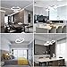 CHYING Modern LED Pendant Light with Acrylic Shade 2-Ring 30W Cool White 6500K Ceiling Light 2400LM Chandelier Adjustable Hanging Light Fixture for Kitchen Island Living Dining Room Restaurant