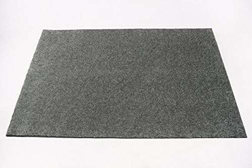 Soft Contemporary Solid Grey Bound Loop Carpet Area Rug - 3’x5’