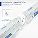 Hyperikon LED T5 Integrated Single Fixture, 4FT, 22W, 2200lm, 4000K (Daylight Glow), Utility Shop Light, Basement, Ceiling and Under Cabinet Light, Corded Included, Built-in ON/OFF switch, 4-Pack