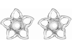 Star Earring Jackets in Silver Alloy