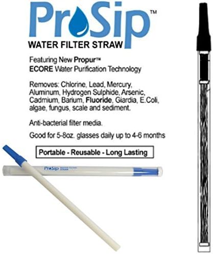 Onermade Propur ProSip Water Filter Straw ( Removes Fluoride! ) Emergency Survival