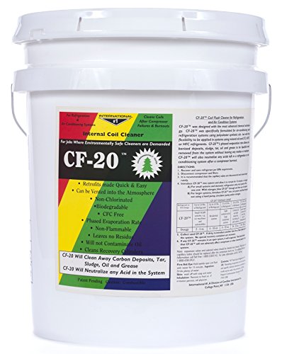 ComStar 90-501 CF-20 Internal Refrigeration Coil System Cleaner, 5 gal Pail, Clear