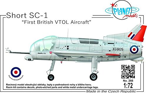 Planet Models PLT266 – Short SC 1 First British VTOL aircraft model building set – Grey