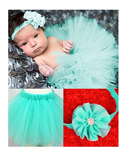 Lovinglove Baby Girls Photo Photography Prop Tutu Skirt Headband Outfits Bunny Skirt and Headband Gift Set