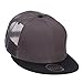 Mesh Premium Snapback Flat Bill Cap - Black Charcoal OSFM