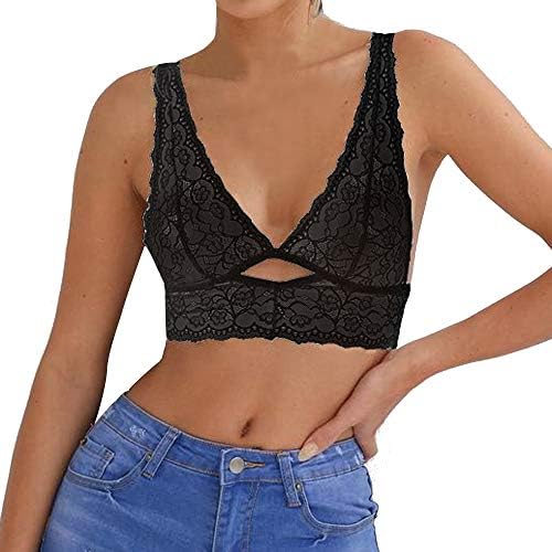 Zainafacai Fashion Womens Cotton Crochet Camisole Lace Vest Bra Tank Tops