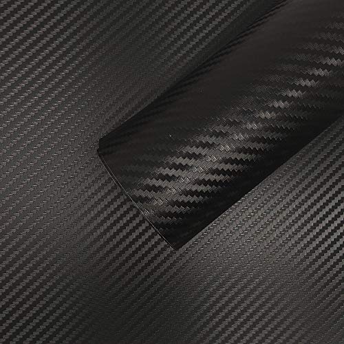 4R Quattroerre.it 16251 Hoja Adhesiva Película Carbon Look para Wrapping, 50 x 70 cm