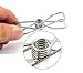 yueton Pack of 40 Stainless Steel Multi-purpose Clothesline Utility Clips, Stainless Steel Wire Clips
