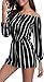 MISS MOLY Rompers and Jumpsuits for Women Long Sleeves Off The Shoulder Jumpsuit Summer Casual Playsuit w Belt Black