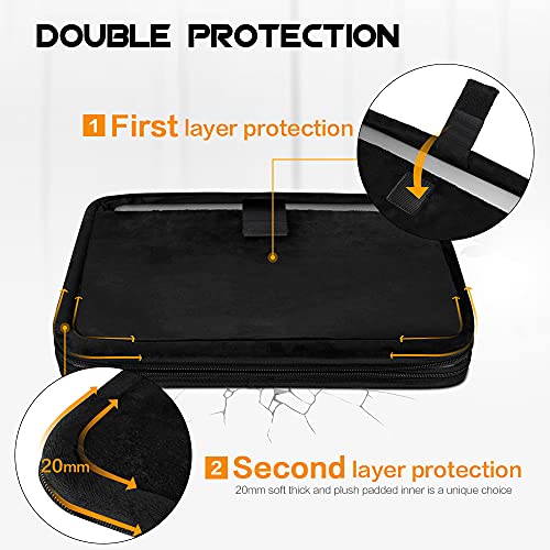 FYY 1213.5" [Premium Leather] Laptop Sleeve Case Cover Bag for MacBook