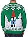 Men's Ugly Christmas Sweater - The Suspicious Axe Wielding Gnome Sweater Green